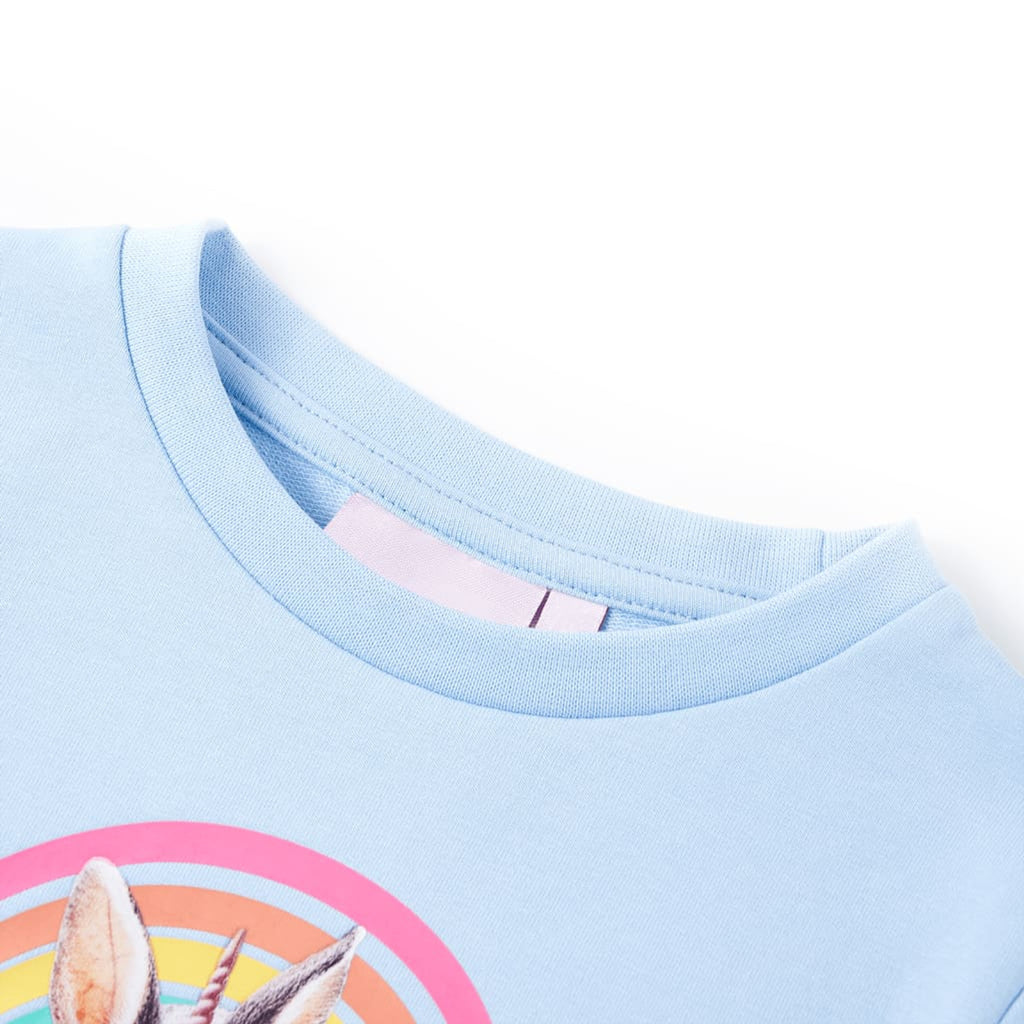 Sweatshirt Cotton Light Blue 116 Kids Clothing Children's Top Kids Wear 116