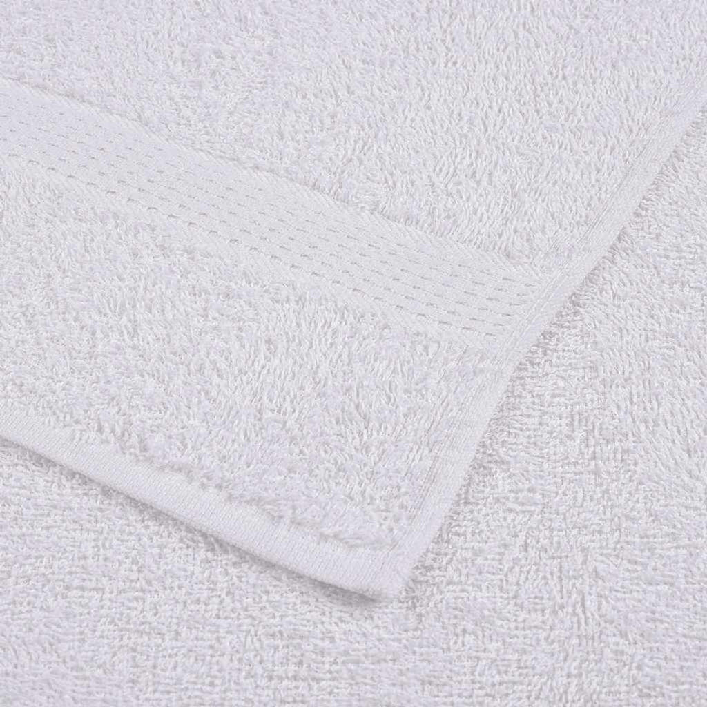 Towel Cotton White 100 x 50 cm Bathroom Bath Linen Home Towels 2 pcs Hand
