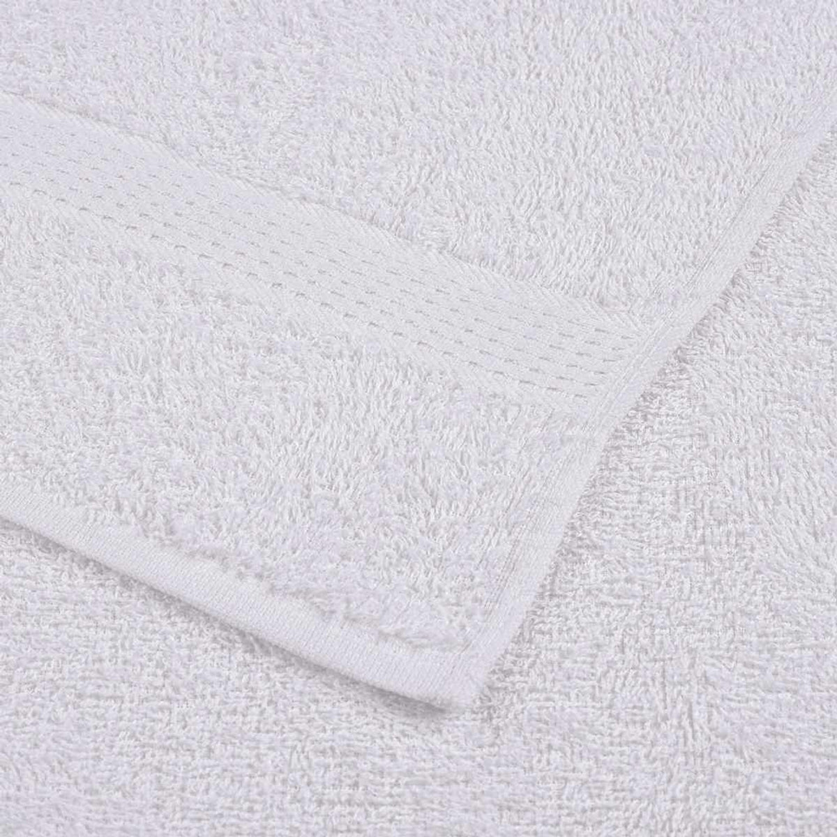 Towel Cotton White 100 x 50 cm Bathroom Bath Linen Home Towels 2 pcs Hand