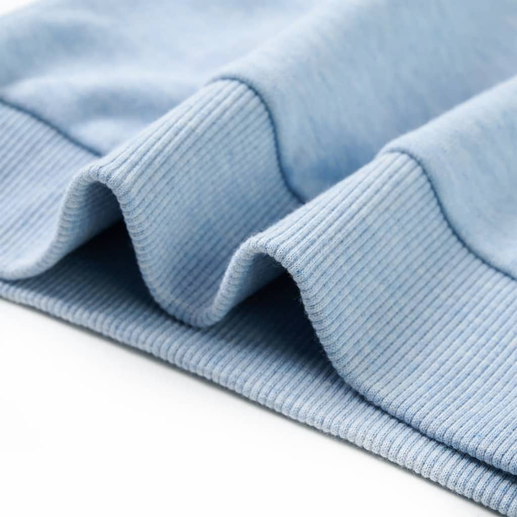 Sweatshirt Cotton Soft Blue Melange 140 Kids Clothing Children's Top Variant 2