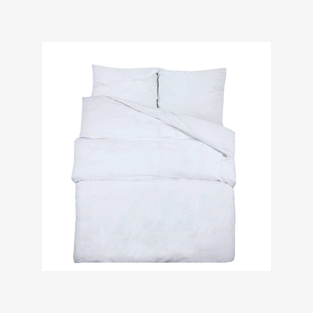 Duvet Cover Cotton White 200 x 135 cm Bedding Bed Linen Bedroom Variant 2
