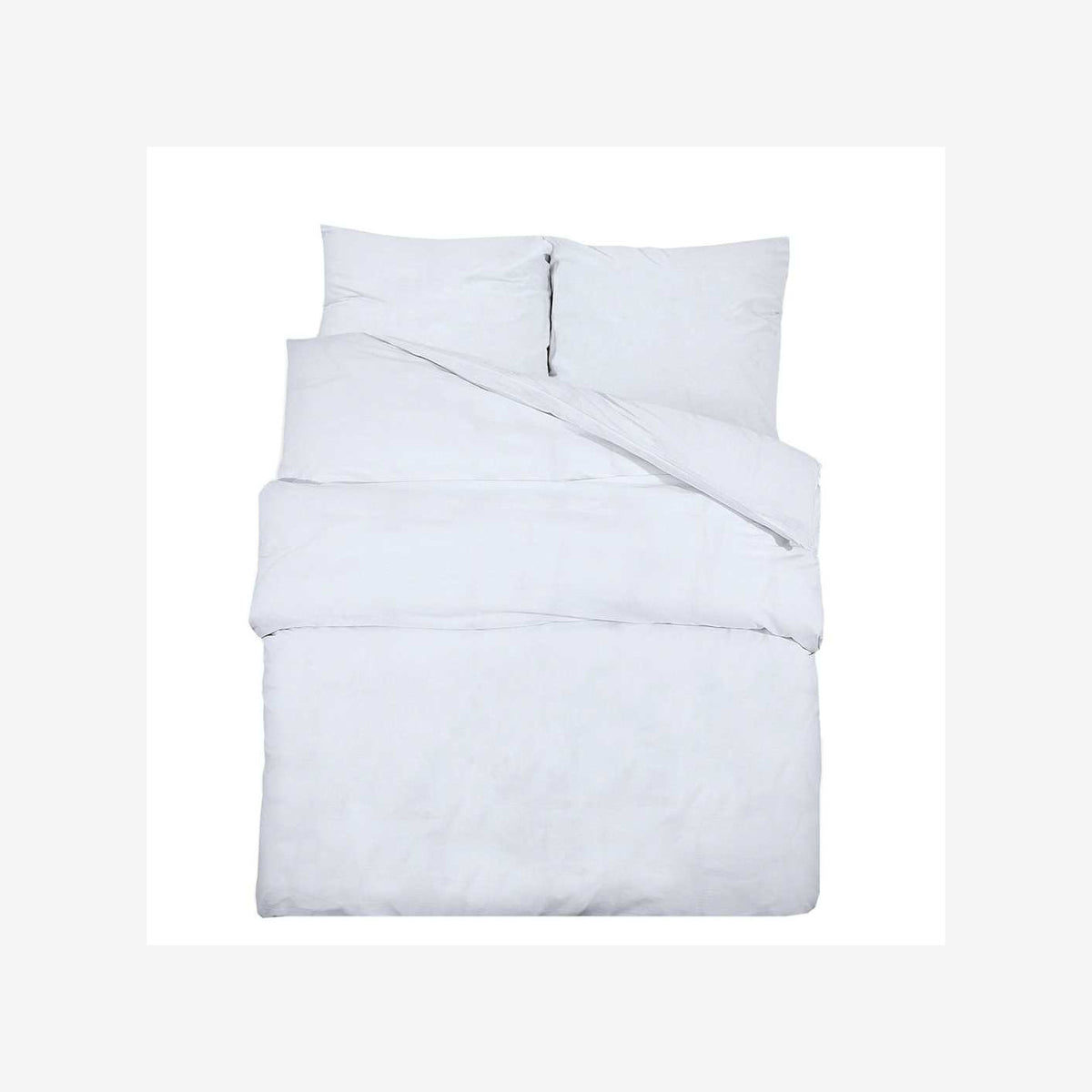 Duvet Cover Cotton White 200 x 135 cm Bedding Bed Linen Bedroom Variant 2