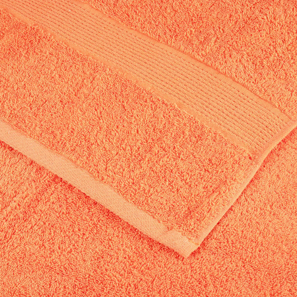 Towel Cotton Orange 200 x 80 cm Bathroom Bath Linen Home Towels 4 Variant 2