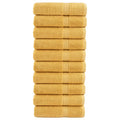 Towel Cotton Gold 140 x 70 cm Bathroom Bath Linen Home Towels 10 pcs Variant 2