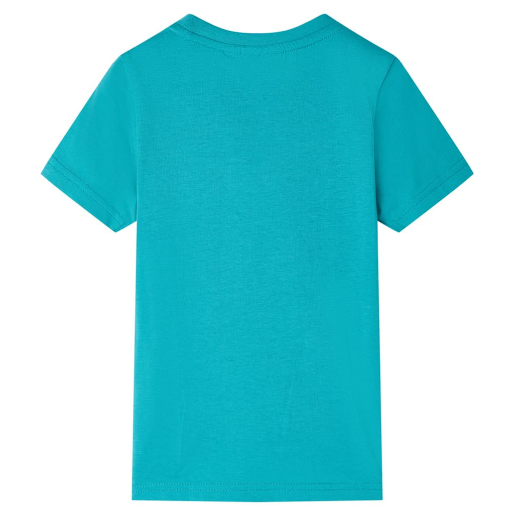 Kids T-Shirt Cotton Dark Mint 128 Children's Top Kids Clothing Kids Wear Short