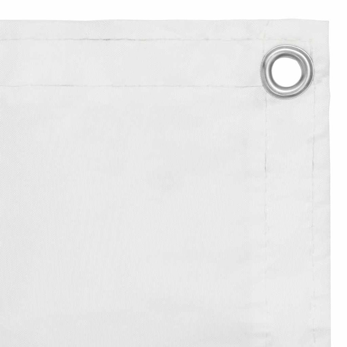 Balcony Screen Oxford Fabric White Waterproof UV Resistant 120 x 500 cm