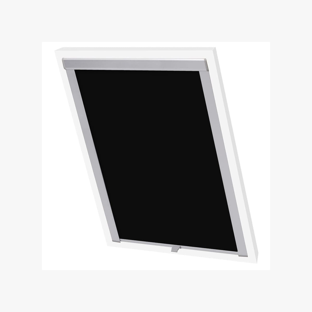 Roller Blind Blackout Fabric Black 61.3 x 94 cm Window Shade Window Covering