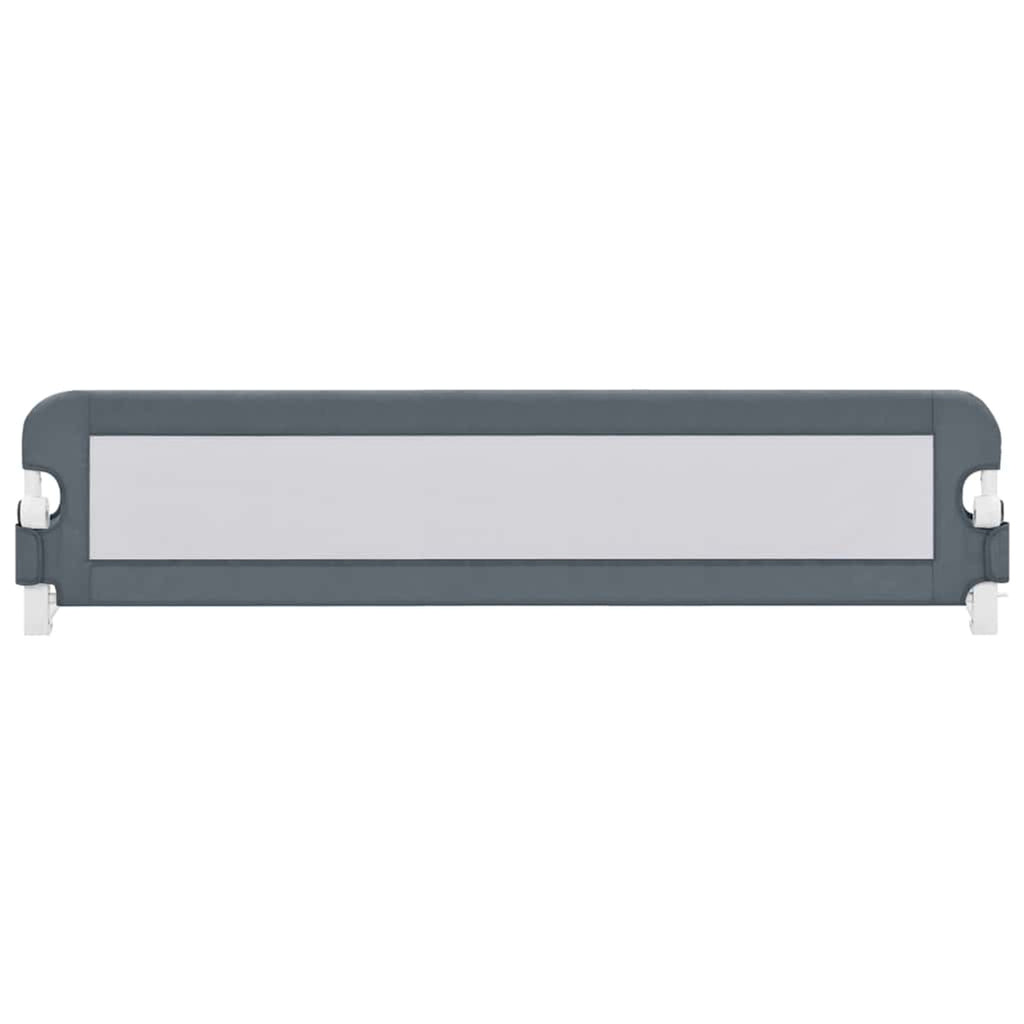 Toddler Safety Bed Rail Polyester Grey 180 x 40.5 x 42 cm Child Bed Guard 5x42cm