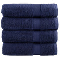 Towel Cotton Navy Blue 150 x 100 cm Bathroom Bath Linen Home Towels Variant 2
