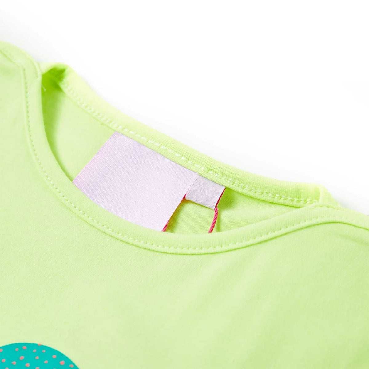 Kids T-Shirt Cotton Fluo Yellow 116 Children's Top Kids Clothing Kids Wear 116