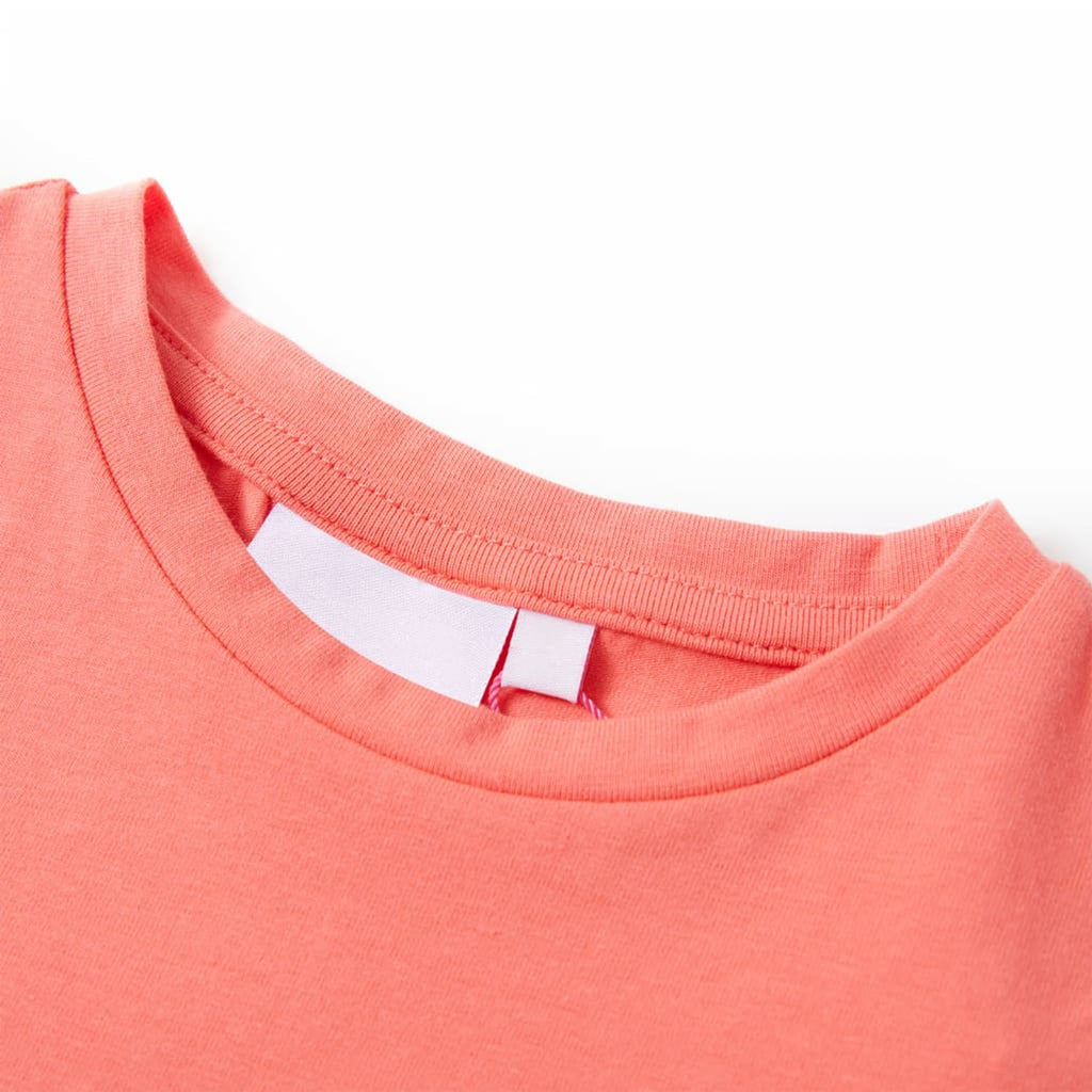 Kids T-Shirt Cotton Coral 140 Children's Top Kids Clothing Kids Wear Variant 2