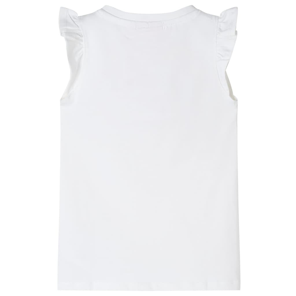 Kids T-Shirt Cotton White 116 Children's Top Kids Clothing Kids Wear Kids'