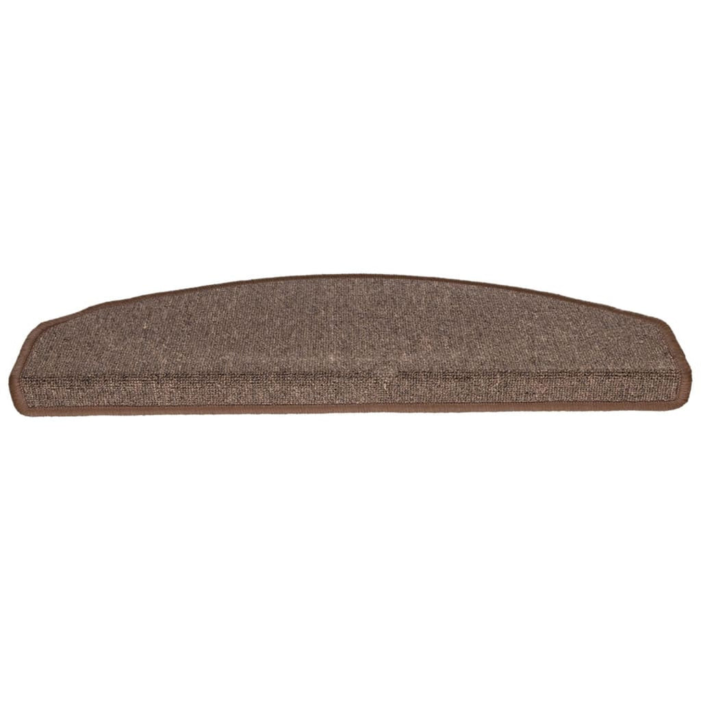 Stair Mats Coffee Needle-Punched Fabric -100% Coffee Brown 65 x 24 x 4 cm 15