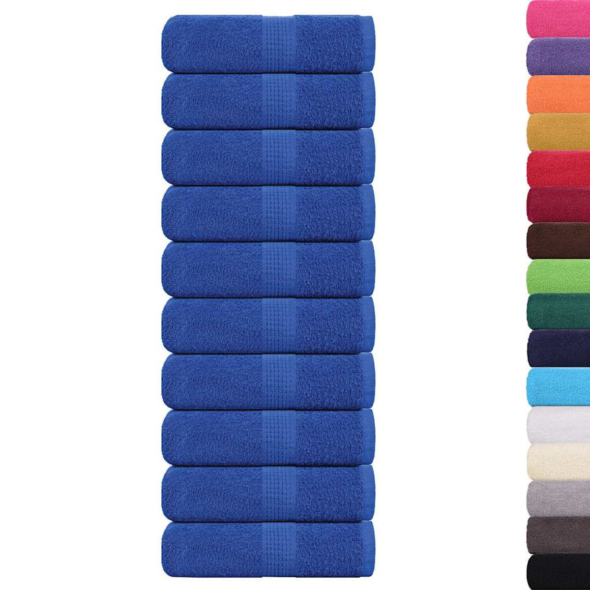 Towel Cotton Blue 30 x 30 cm Bathroom Bath Linen Home Towels 10 pcs Wash 30x30cm