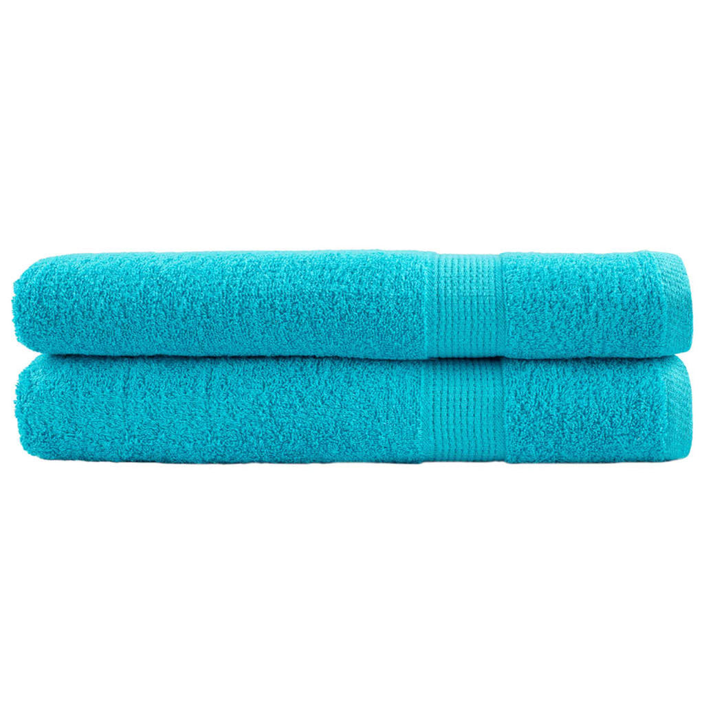 Towel Cotton Turquoise 200 x 80 cm Bathroom Bath Linen Home Towels 2 Variant 2