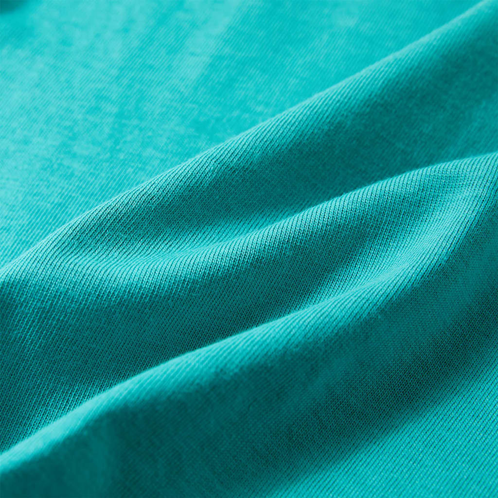 Kids T-Shirt Cotton Dark Mint 128 Children's Top Kids Clothing Kids Wear Short