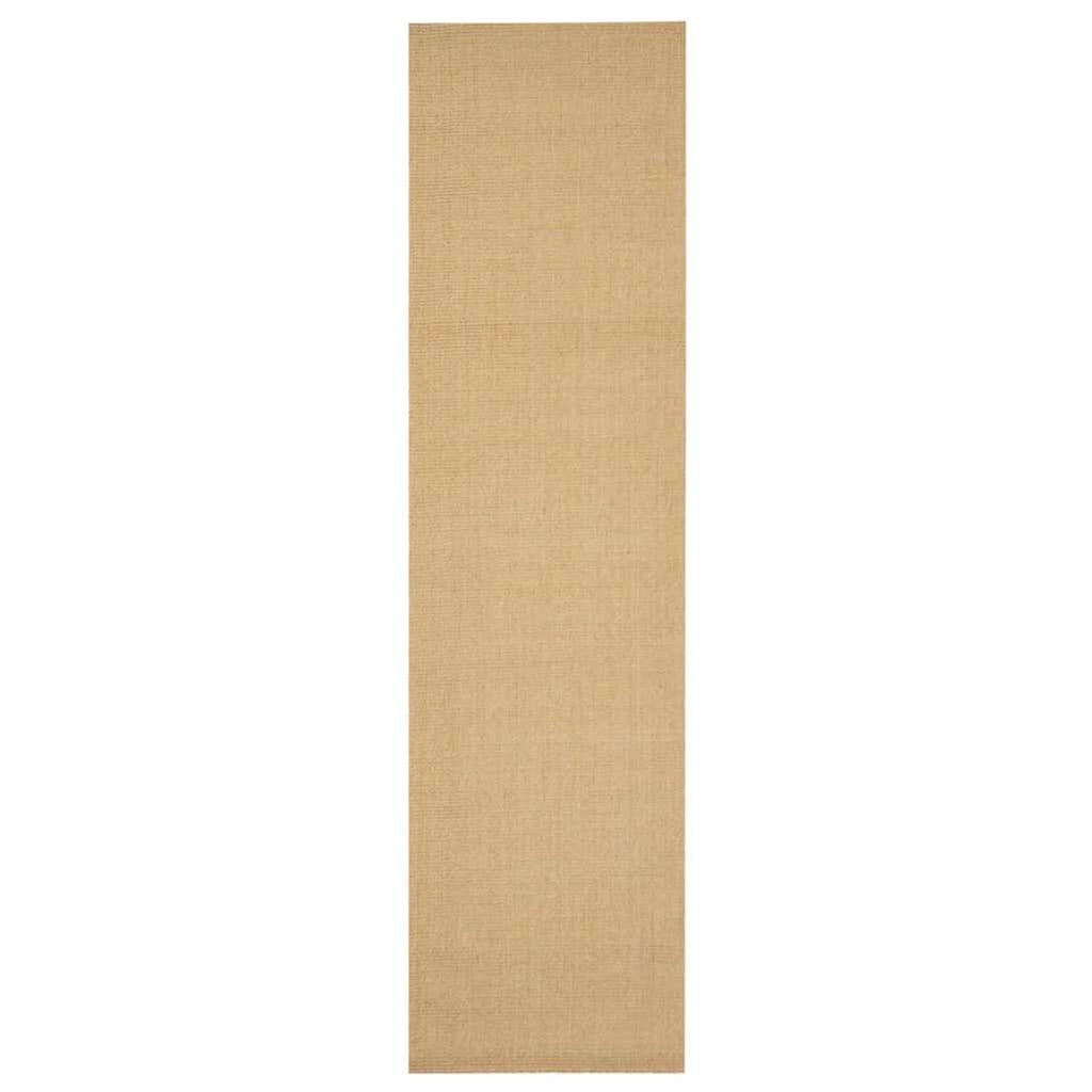 Rug Sisal Natural 250 x 66 cm Floor Mat Home Decor Floor Covering Rugs 250x66cm