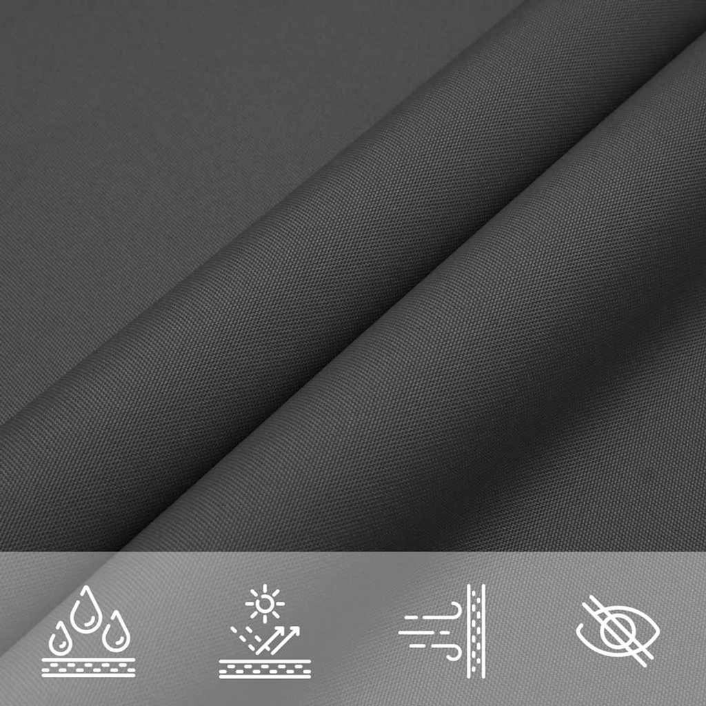 Sunshade Sail Oxford Fabric Anthracite Water Resistant UV Resistant Variant 8