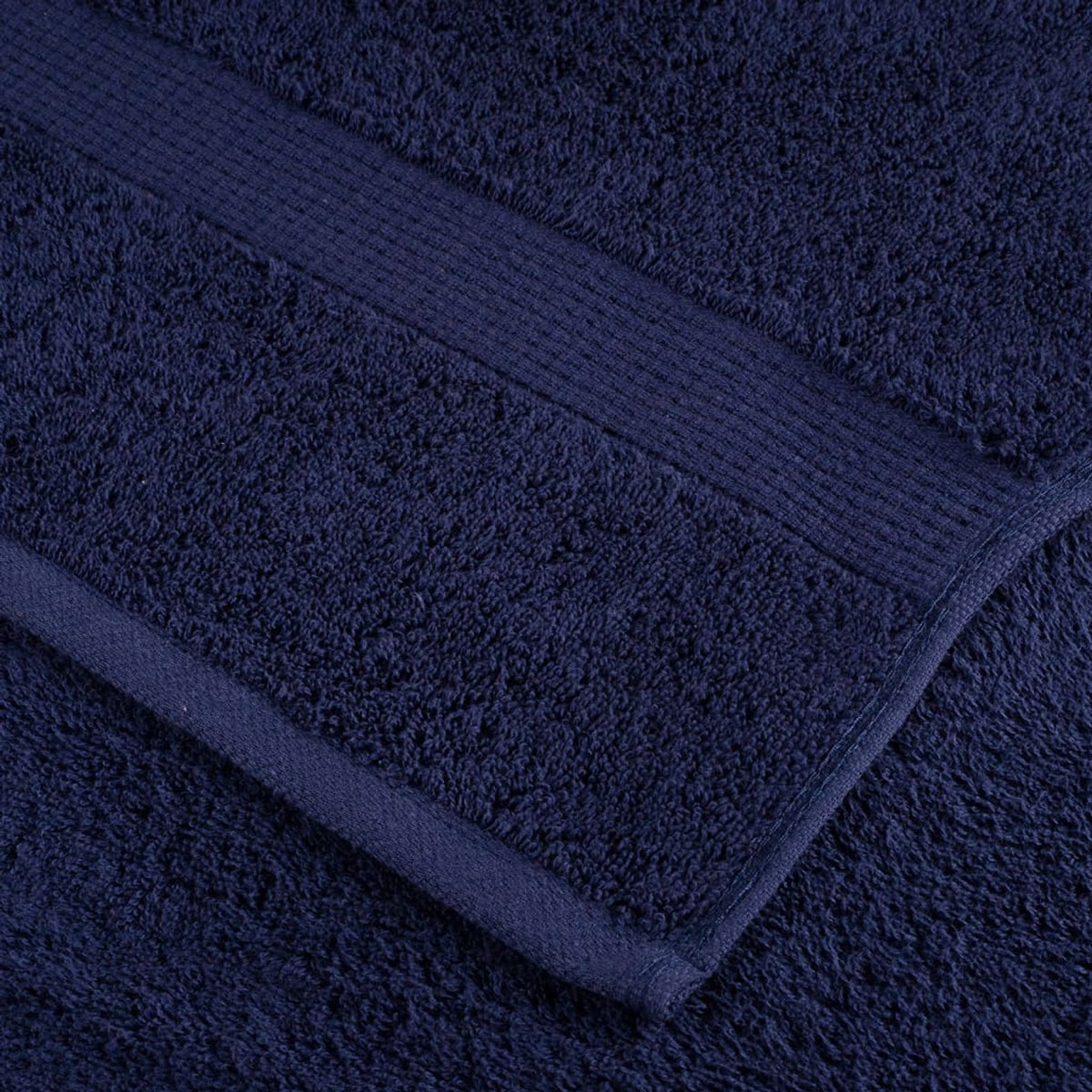 Towel Cotton Navy Blue 150 x 100 cm Bathroom Bath Linen Home Towels Variant 2