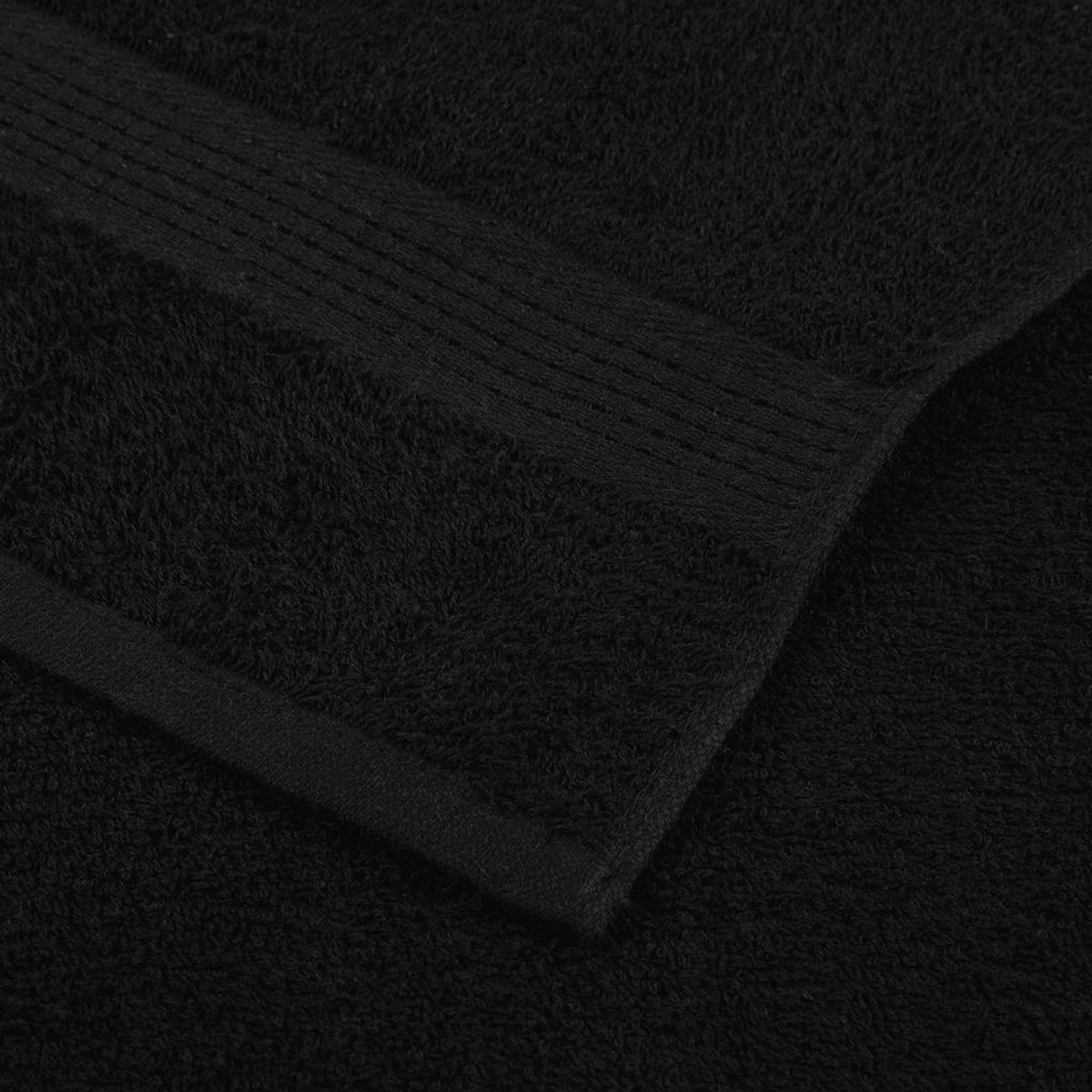 Towel Cotton Black 150 x 100 cm Bathroom Bath Linen Home Towels 10 pcs 150x100cm