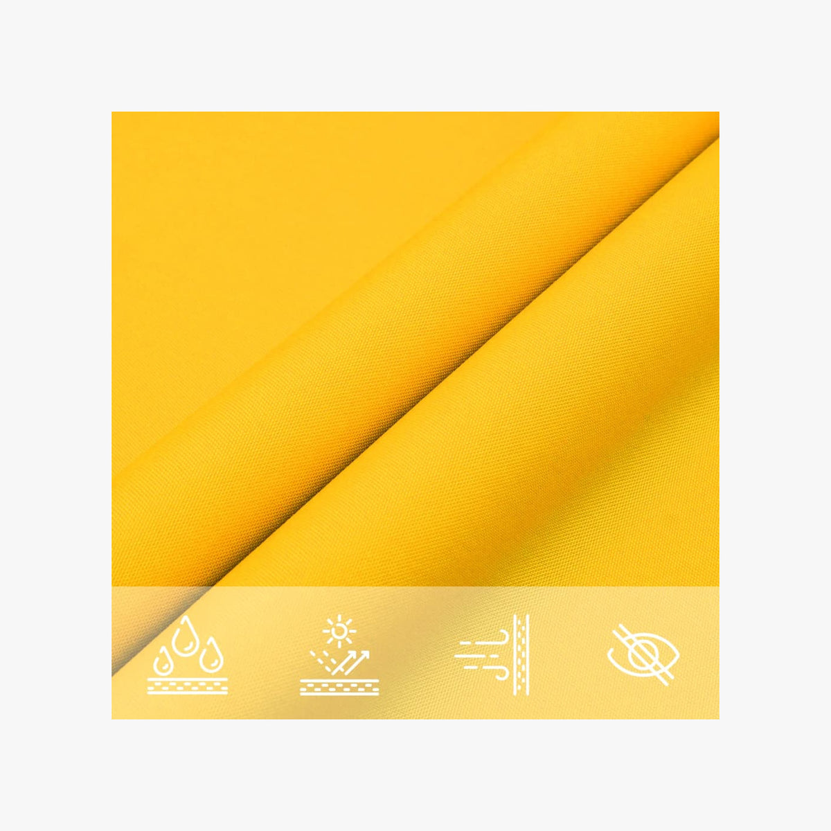 Sunshade Sail Oxford Fabric Yellow Water Resistant UV Resistant Variant 2