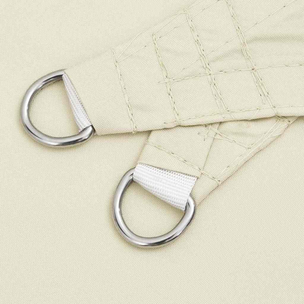 Sunshade Sail Oxford Fabric Cream Water Resistant UV Resistant 350 x 450 cm