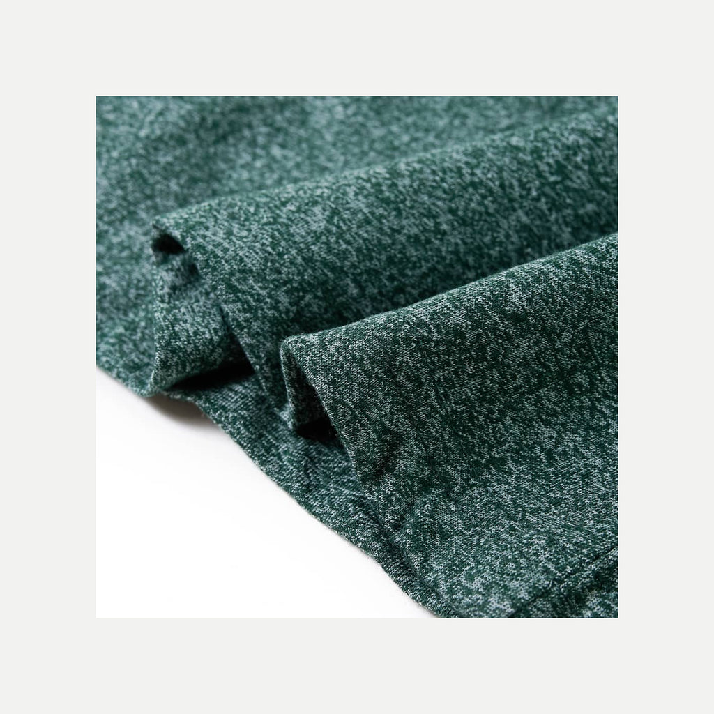 Kids T-Shirt Cotton Dark Green Melange 128 Children's Top Kids Clothing Long