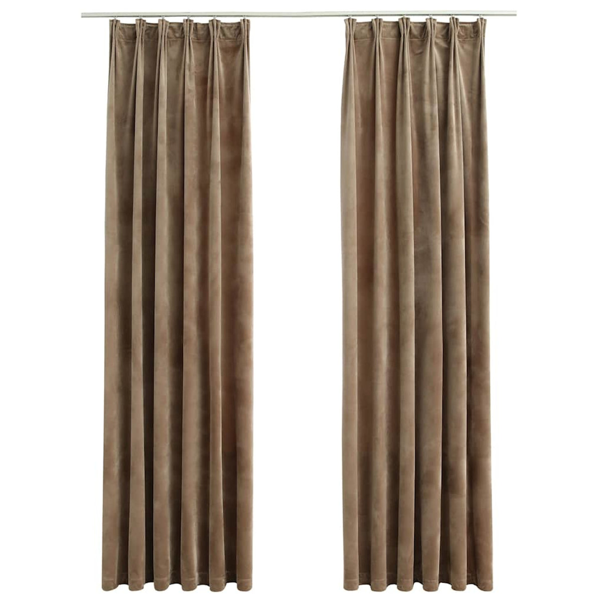Blackout Curtain Velvet Beige 140 x 245 cm Window Dressing Home Variant 2