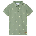 Kids'Polo Shirt Khaki Cotton 140 Kids Clothing Children's Wear Kids' Tops 140