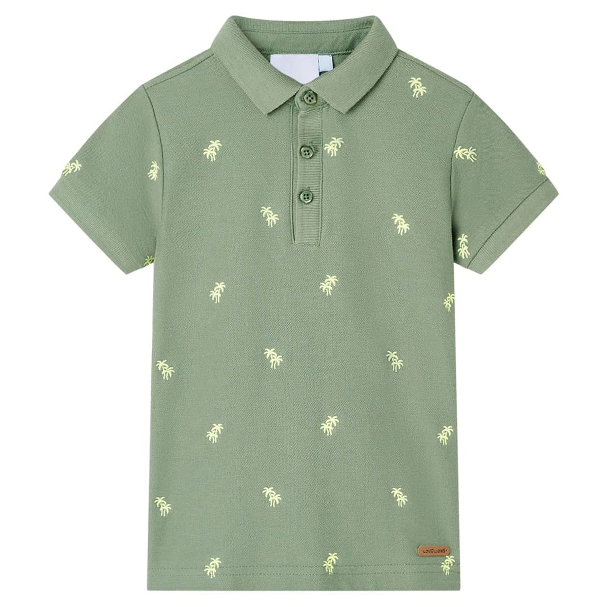 Kids'Polo Shirt Khaki Cotton 140 Kids Clothing Children's Wear Kids' Tops 140