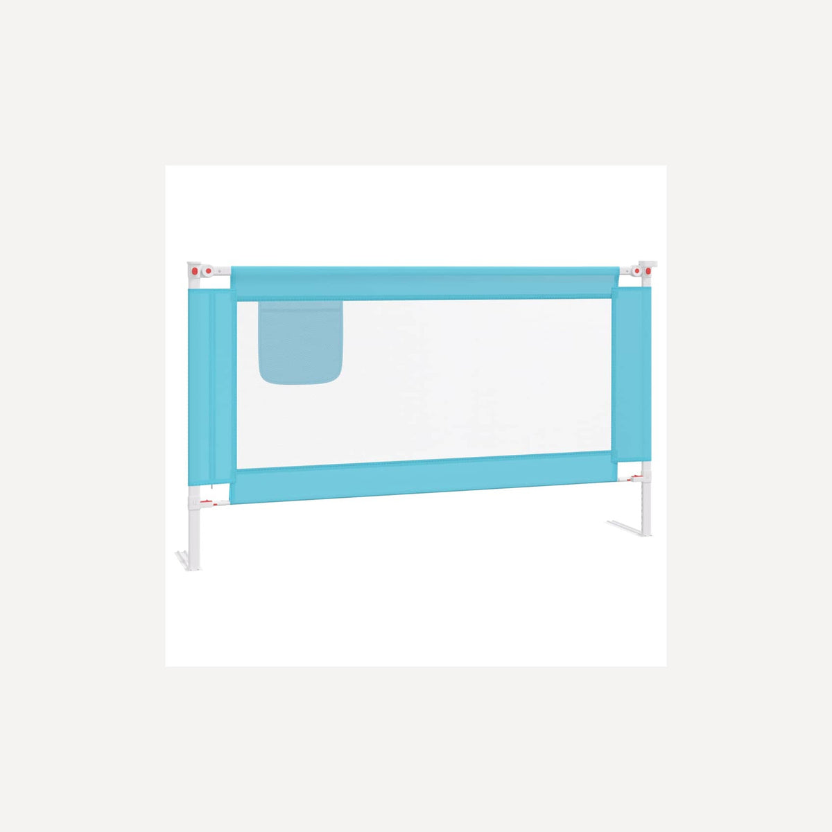 Toddler Safety Bed Rail Fabric (100% Polyester) Blue 140 x 25 x 95 cm Bedguard