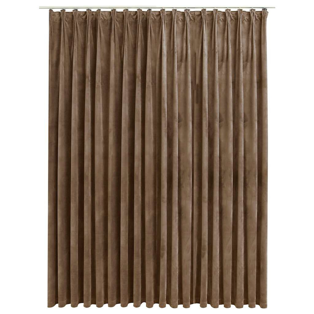 Blackout Curtain Velvet Beige 290 x 245 cm Window Dressing Home Variant 2