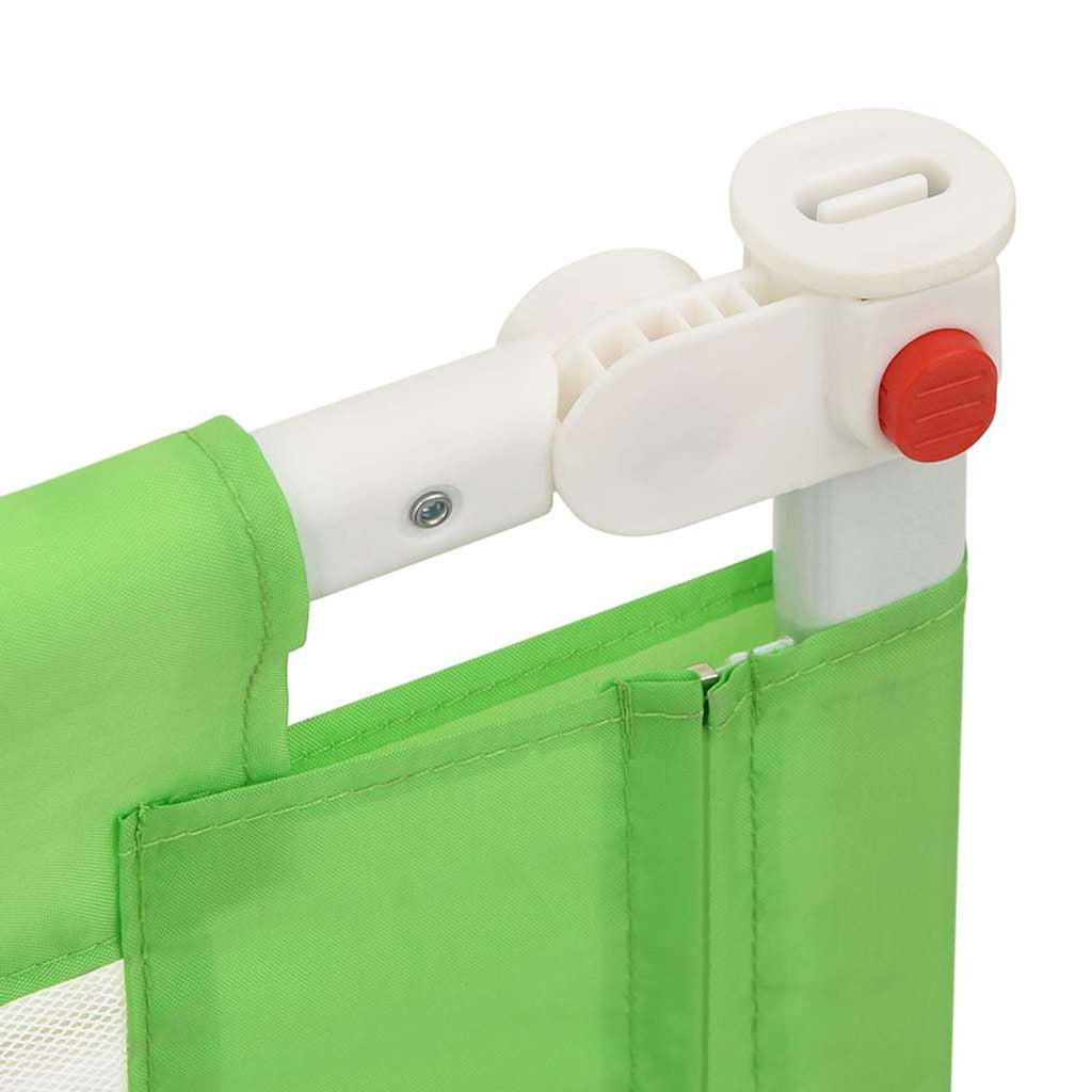 Toddler Safety Bed Rail Fabric (100% Polyester) Green 90 x 25 x 95 cm Bedguard