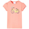 Kids T-Shirt Cotton Neon Coral 104 Children's Top Kids Clothing Kids Wear 104