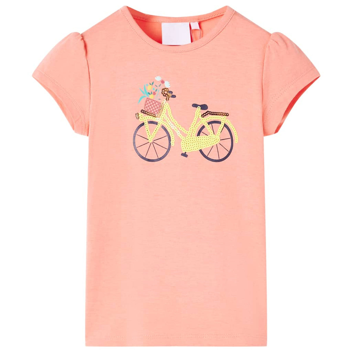 Kids T-Shirt Cotton Neon Coral 104 Children's Top Kids Clothing Kids Wear 104