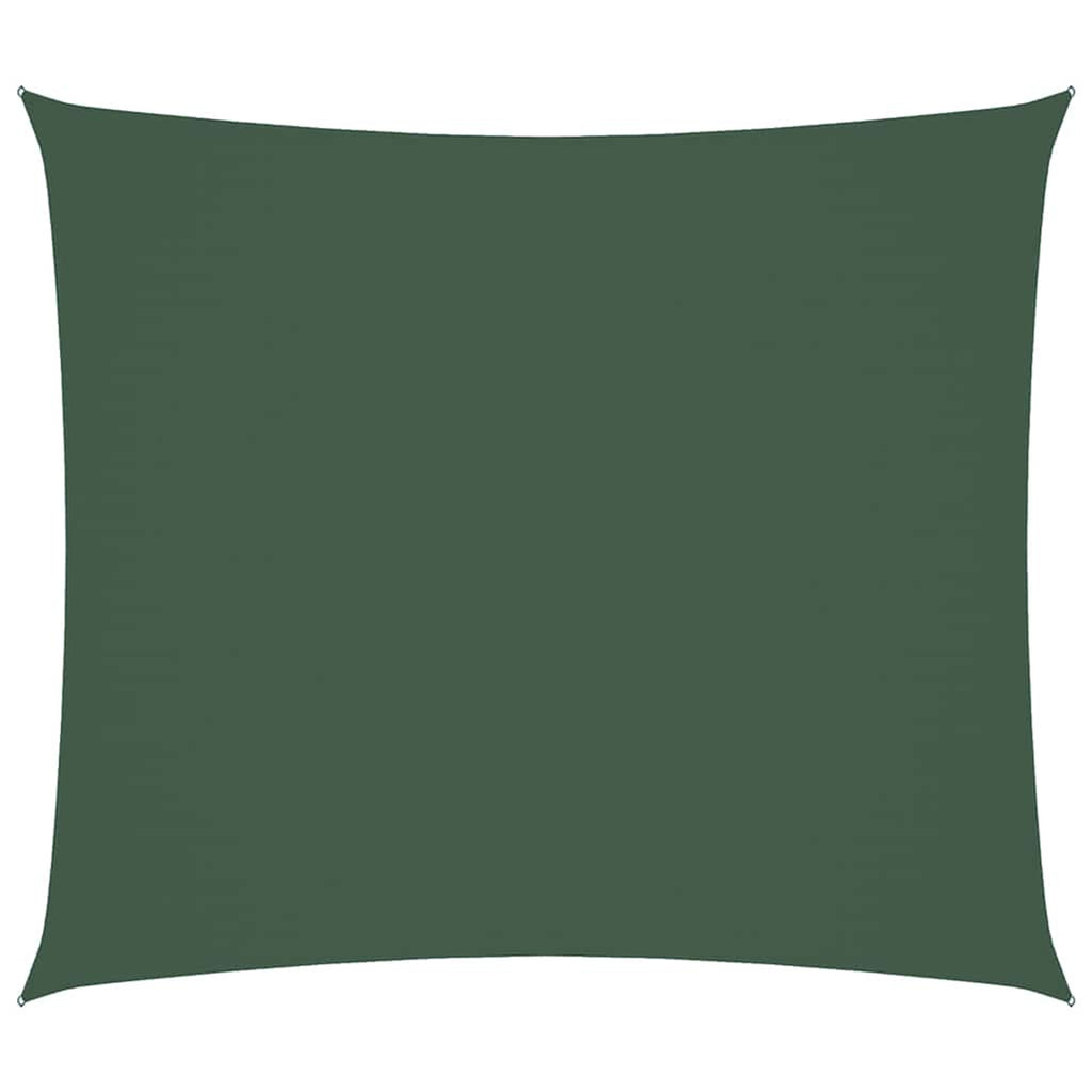 Sunshade Sail Oxford Fabric Dark Green Water Resistant UV Resistant 200 x 250