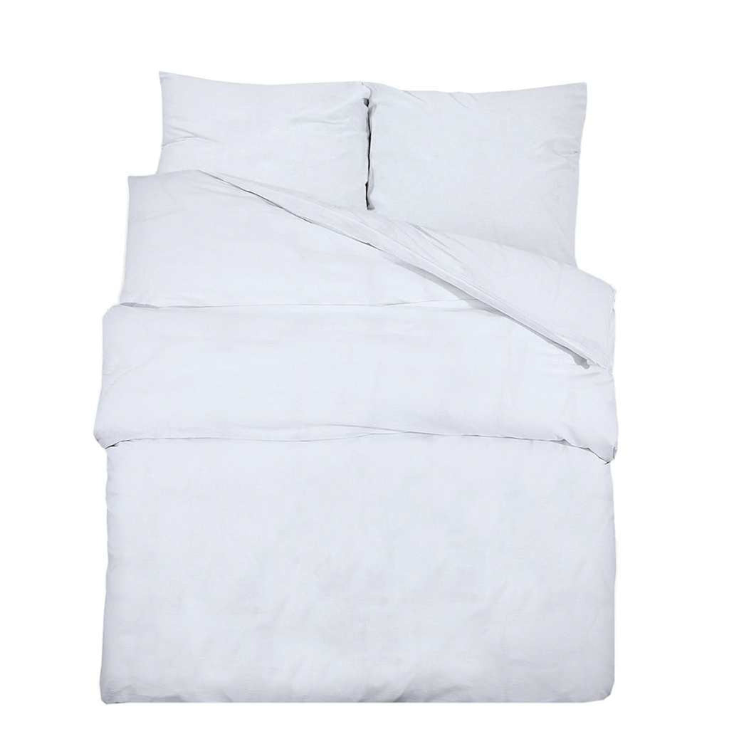 Duvet Cover Microfiber Fabric (100% Poly White 200 x 200 cm Bedding Variant 2