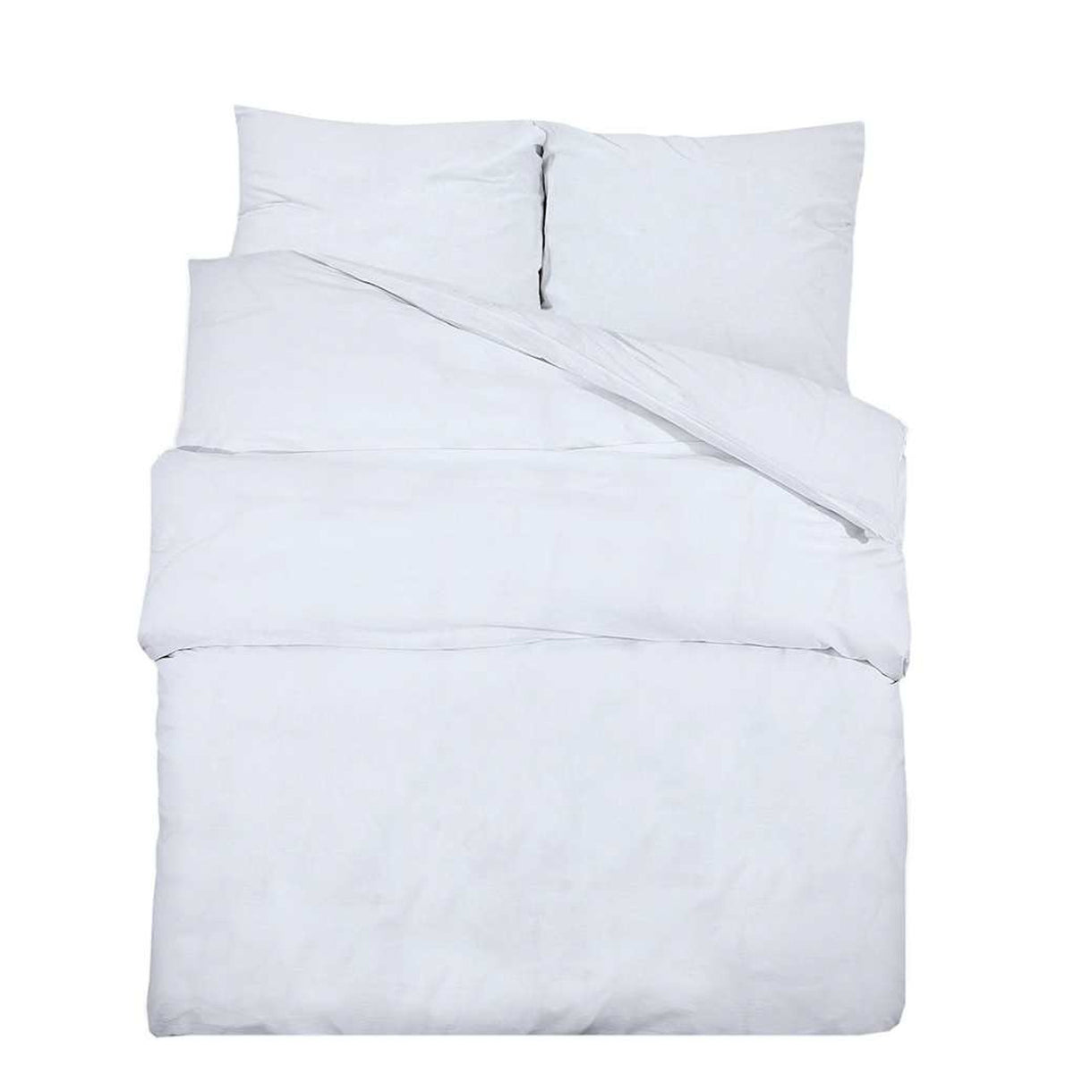 Duvet Cover Microfiber Fabric (100% Poly White 200 x 200 cm Bedding Variant 2