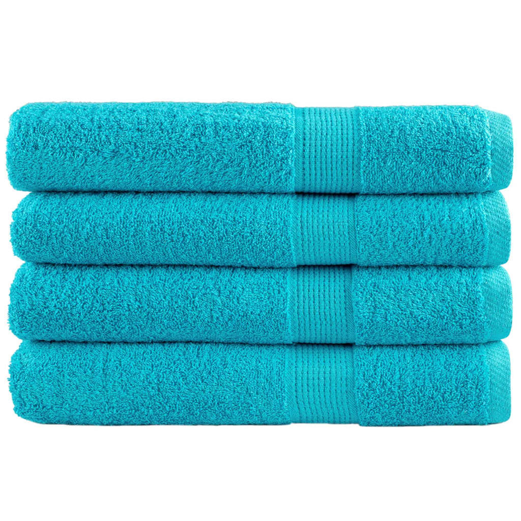 Towel Cotton Turquoise 200 x 100 cm Bathroom Bath Linen Home Towels Variant 2