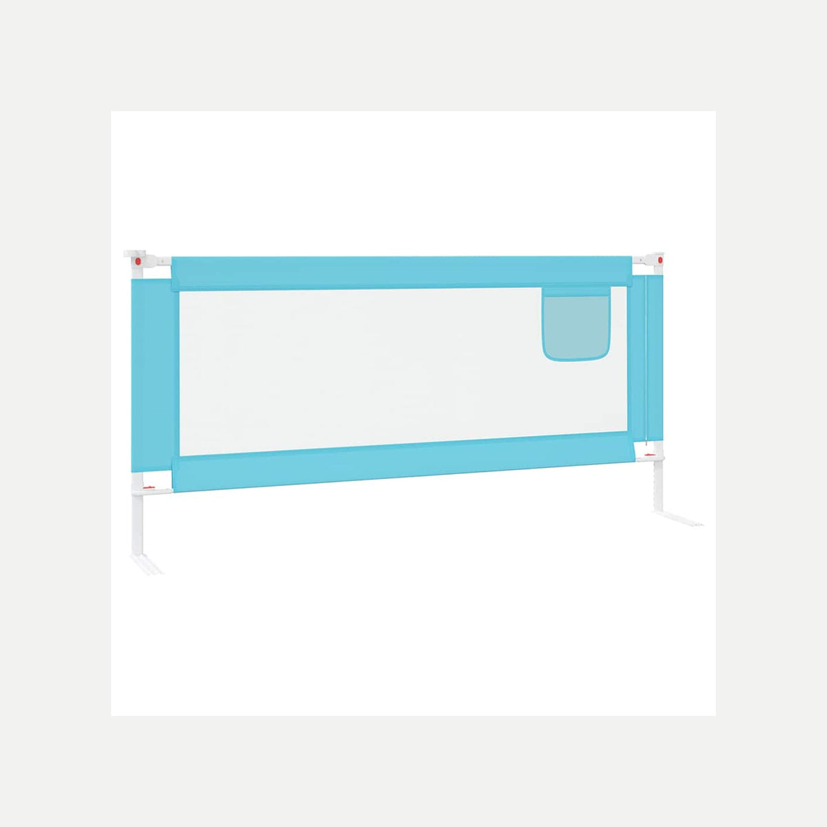Toddler Safety Bed Rail Fabric (100% Polyester) Blue 200 x 25 x 95 cm Bedguard