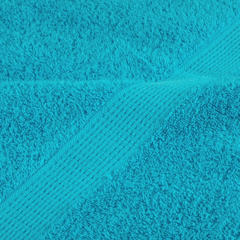 Towel Cotton Turquoise 50 x 30 cm Bathroom Bath Linen Home Towels 4 Variant 2