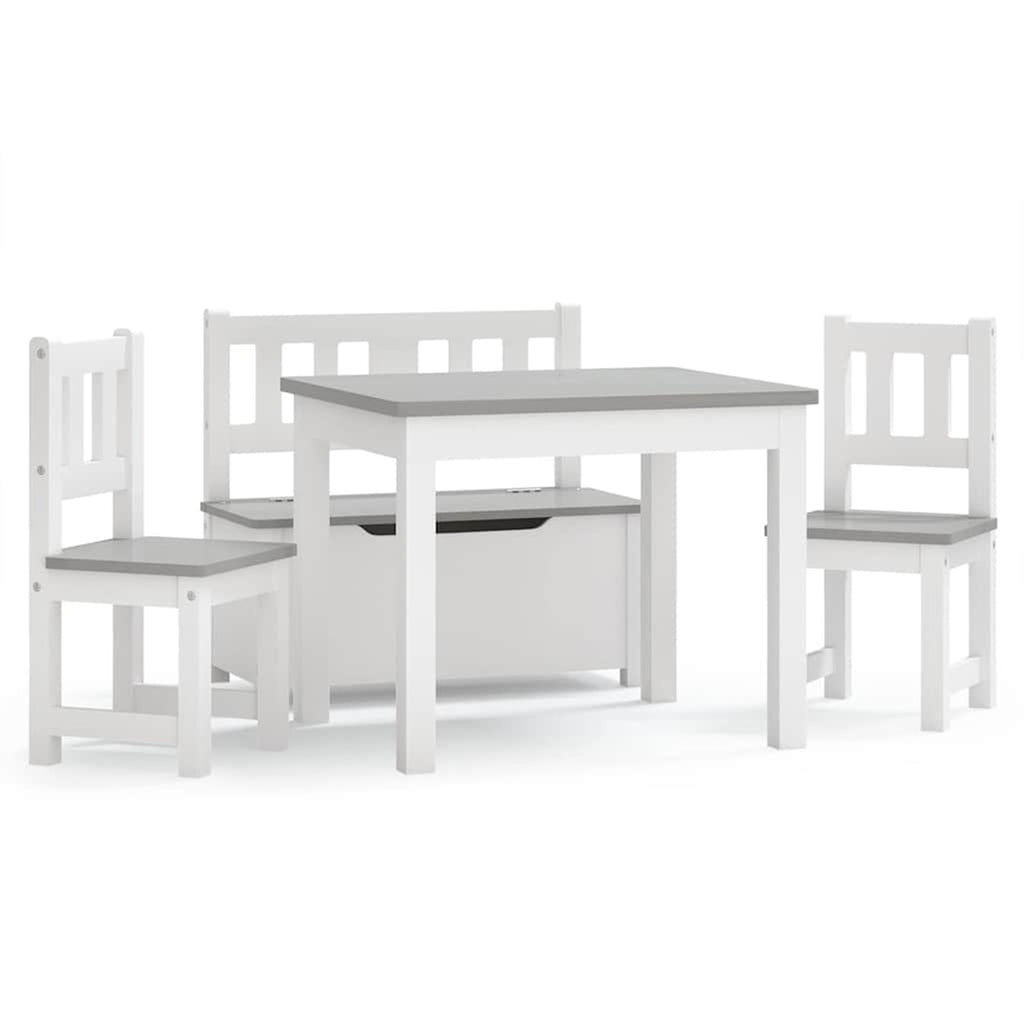 Table Mdf White 60 x 50 x 48 cm Furniture Home Dining Baby Toddler Variant 3