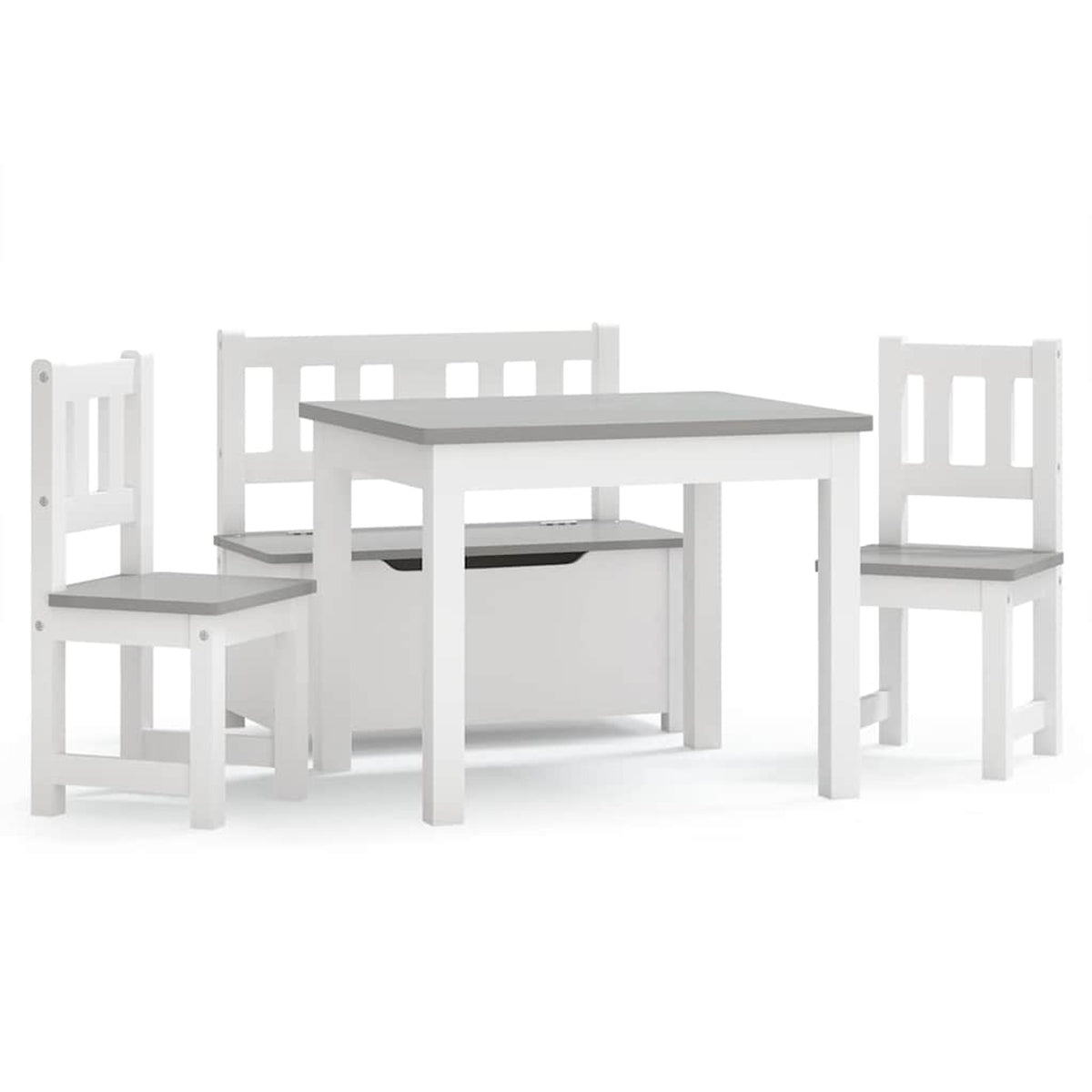 Table Mdf White 60 x 50 x 48 cm Furniture Home Dining Baby Toddler Variant 3