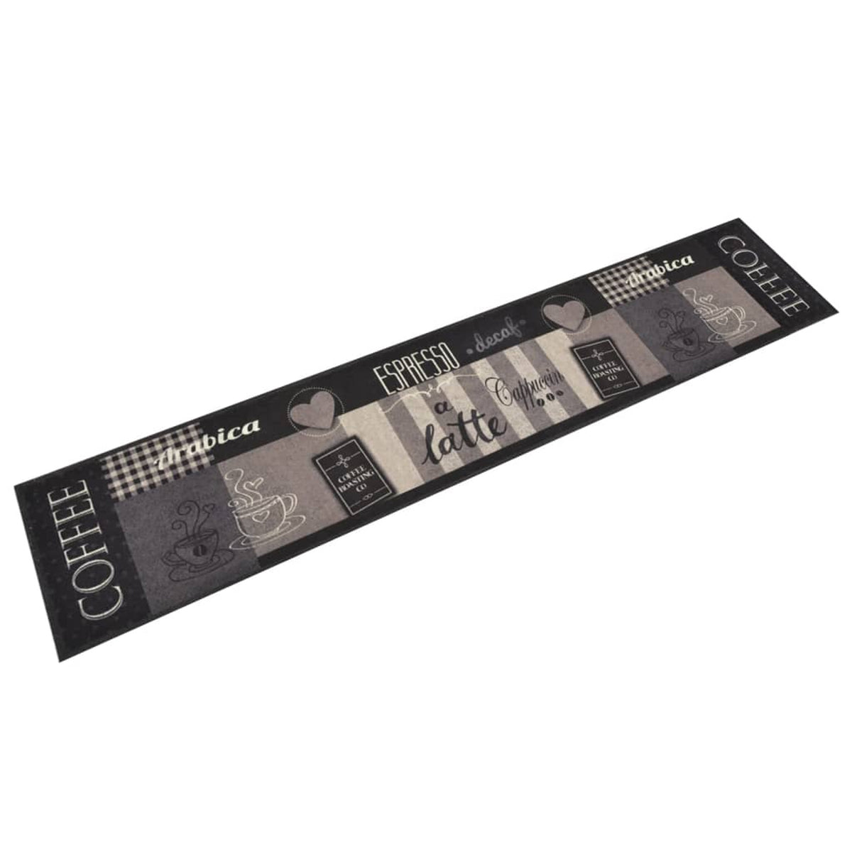 Rug Velvet (100% Polyamide) Black 300 x 60 x 0.5 cm Floor Mat Home Variant 2