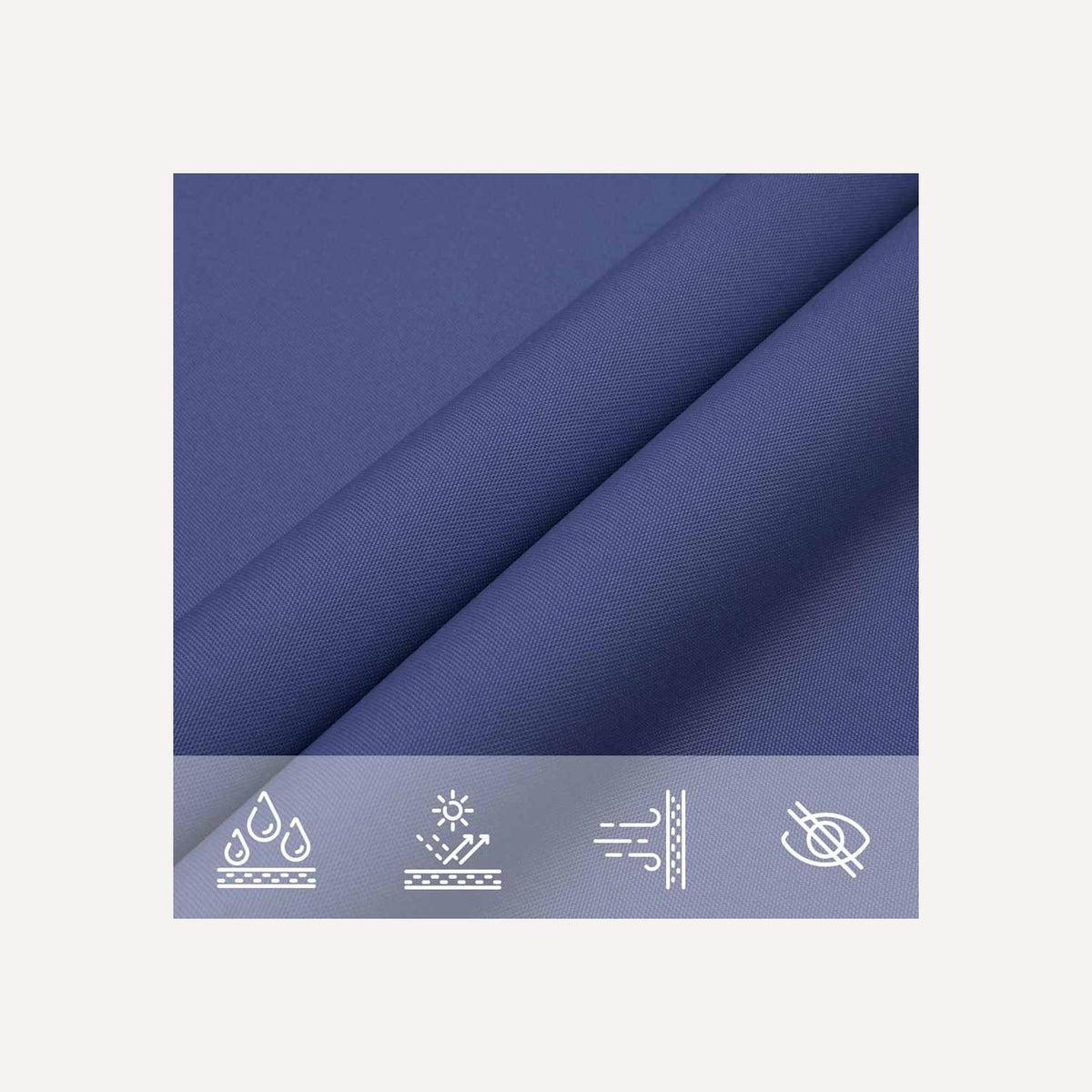 Sunshade Sail Oxford Fabric Blue Water Resistant UV Resistant 500 x 500 cm