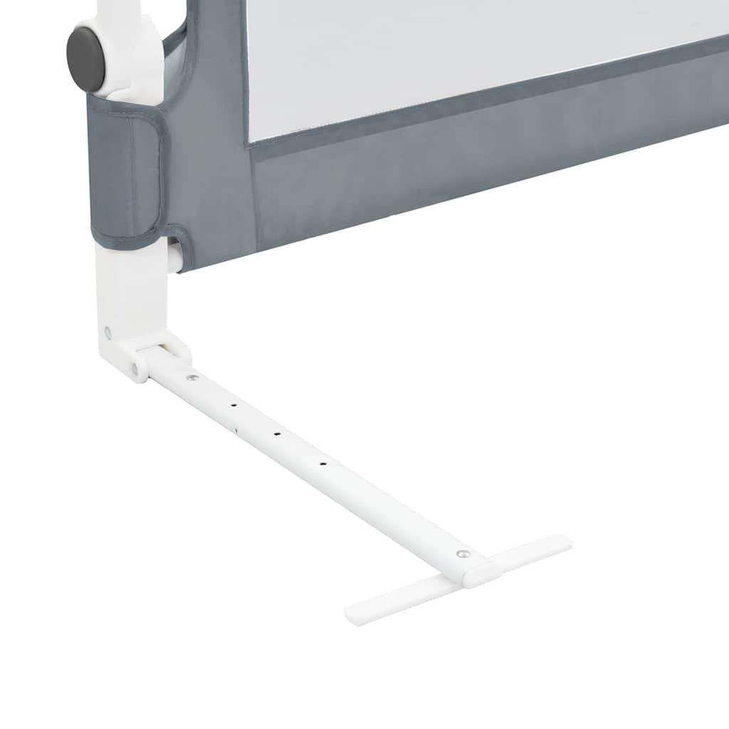 Toddler Safety Bed Rail Polyester Grey 120 x 40.5 x 42 cm Child Bed Guard 5x42cm