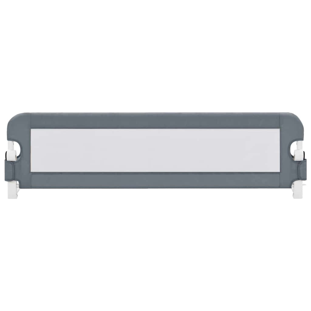 Toddler Safety Bed Rail Polyester Grey 150 x 40.5 x 42 cm Child Bed Guard 5x42cm