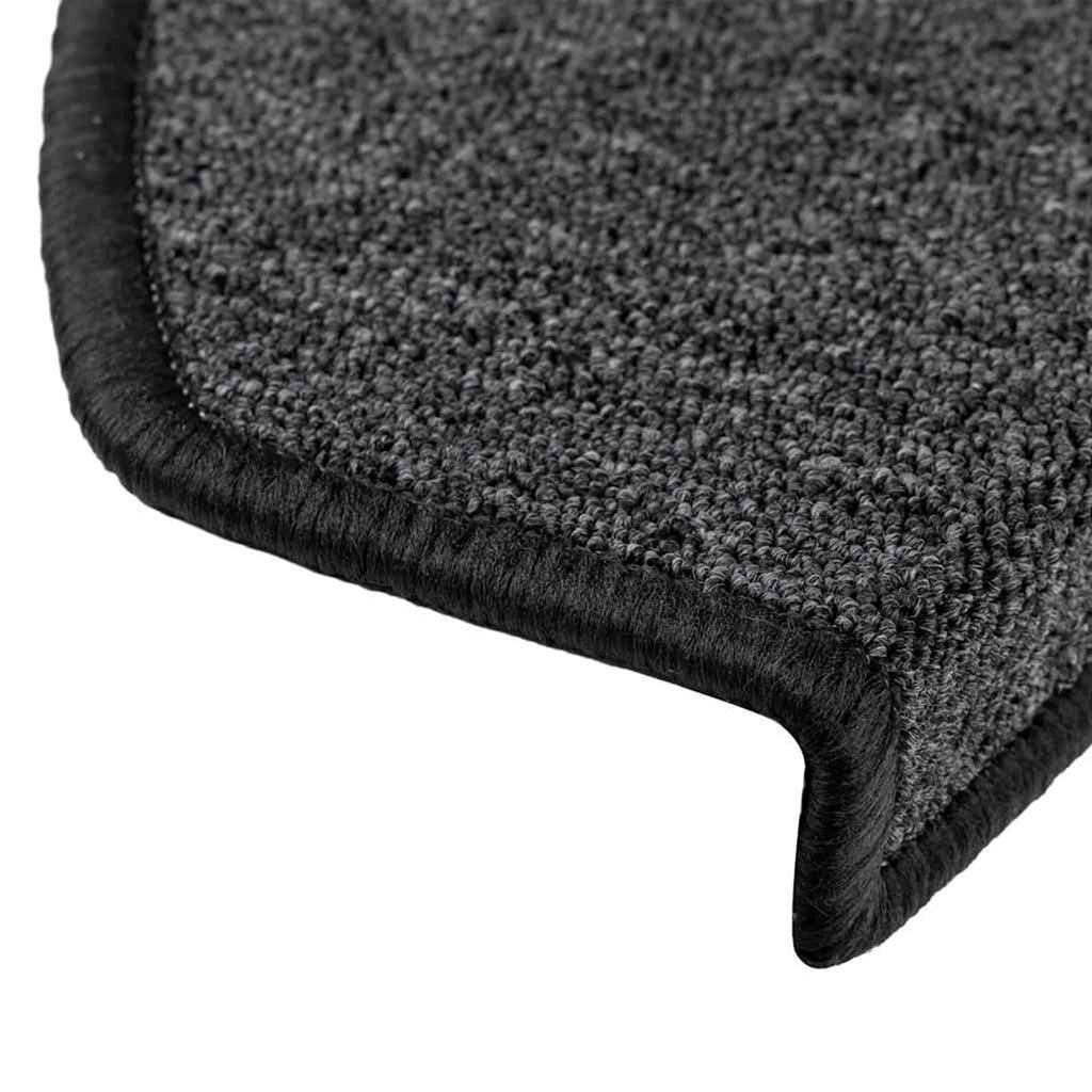 Stair Mats Non-Slip Needle-Punched Fabric -100% Anthracite 65 x 24 x 4 cm 15