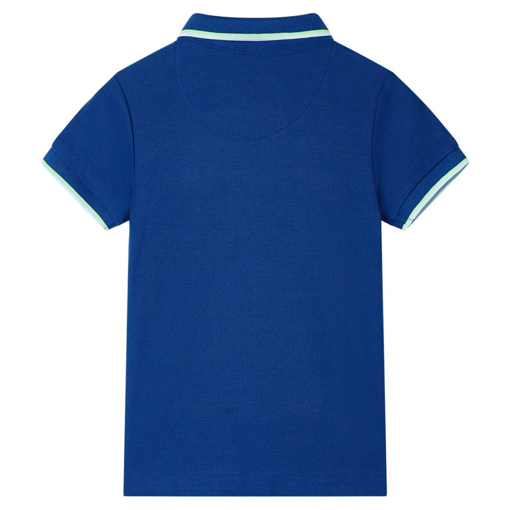 Kids'Polo Shirt Dark Cotton Dark Blue 128 Kids Clothing Children's Variant 3