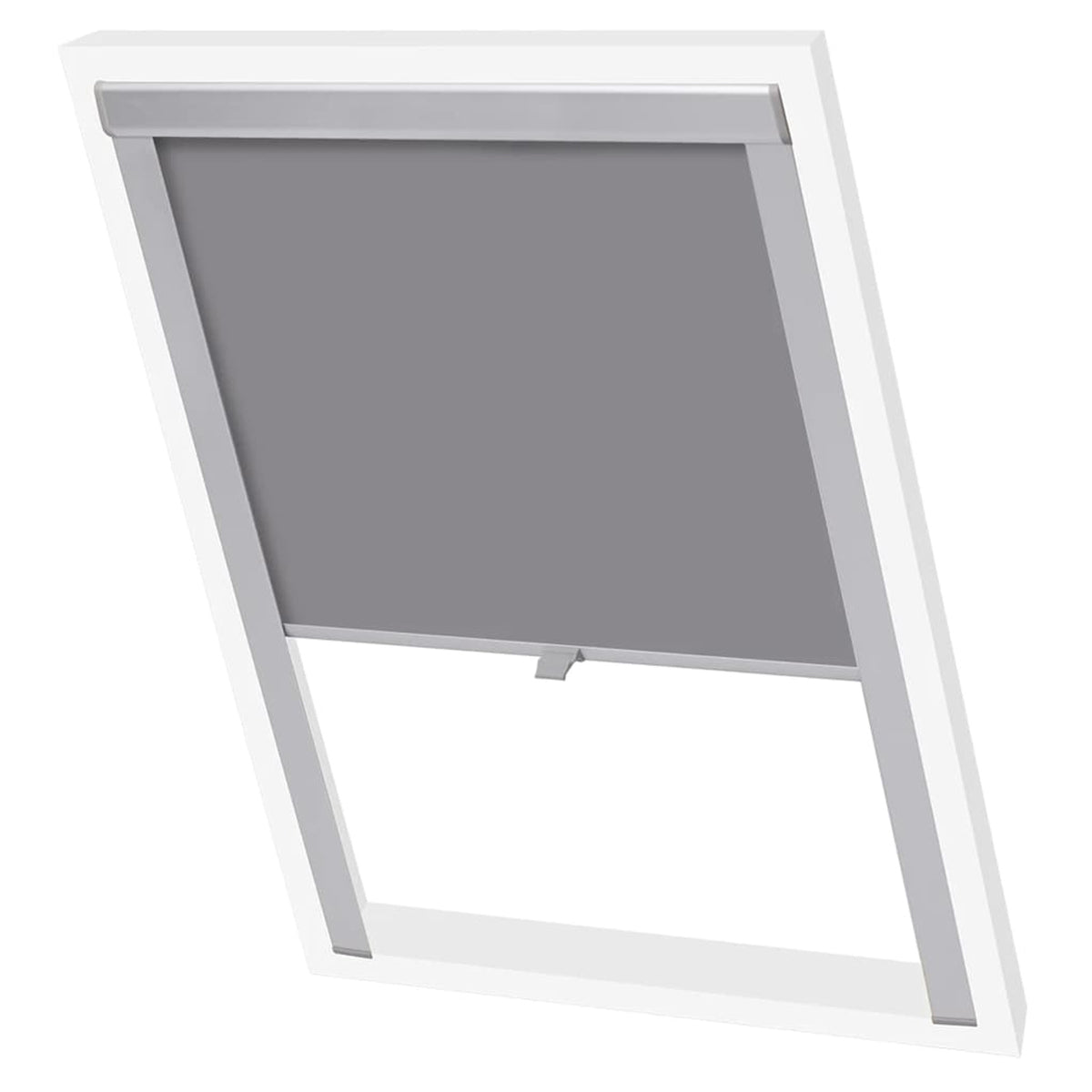 Roller Blind Blackout Fabric Grey 96.3 x 78.2 cm Window Shade Window Covering